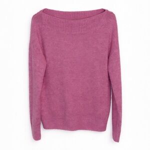 Marled by Reunited Clothing Pink Boatneck Sweater – Women’s Small 💕🧶